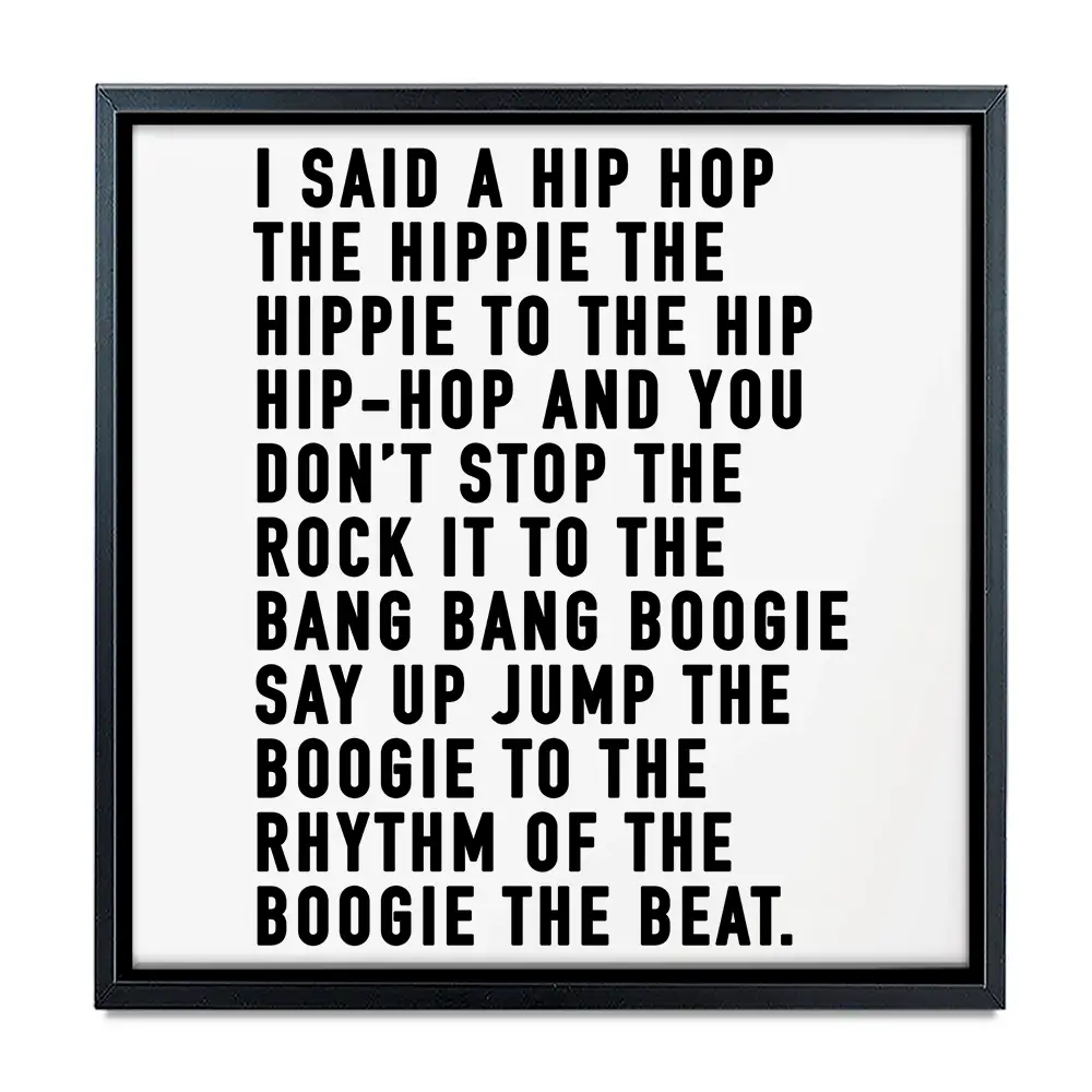 Rappers Delight Square Canvas Print Rappers Delight Square Canvas Print wall art product Independent