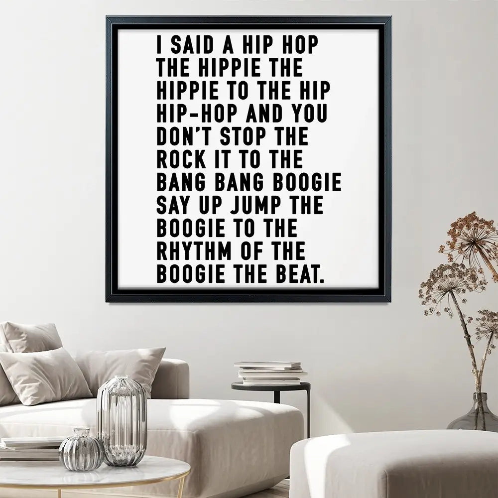 Rappers Delight Square Canvas Print Rappers Delight Square Canvas Print wall art product Independent
