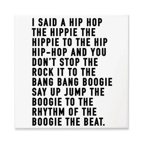 Rappers Delight Square Canvas Print Rappers Delight Square Canvas Print wall art product Independent