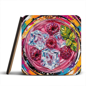 Raspberry Mojito Cocktail Coaster Set Raspberry Mojito Cocktail Coaster Set wall art product David Alexander Elder