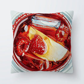Raspberry Negroni Cocktail Cushion Raspberry Negroni Cocktail Cushion wall art product David Alexander Elder