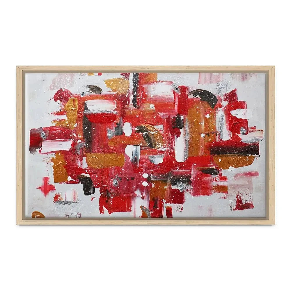 Red Brush Strokes Canvas Print Red Brush Strokes Canvas Print wall art product Elizabeth White