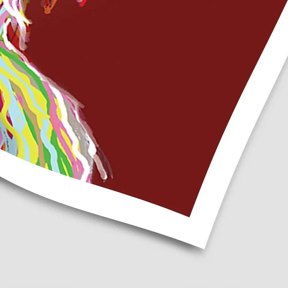 Red Cheeky Coo Art Print Red Cheeky Coo Art Print wall art product Independent