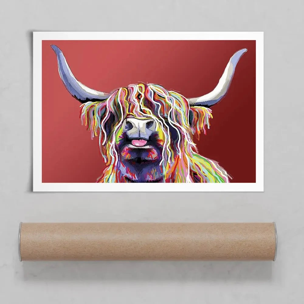 Red Cheeky Coo Art Print Red Cheeky Coo Art Print wall art product Independent