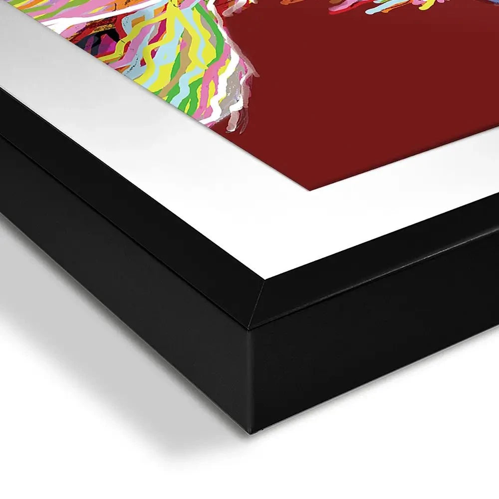 Red Cheeky Coo Framed Art Print Red Cheeky Coo Framed Art Print wall art product Independent