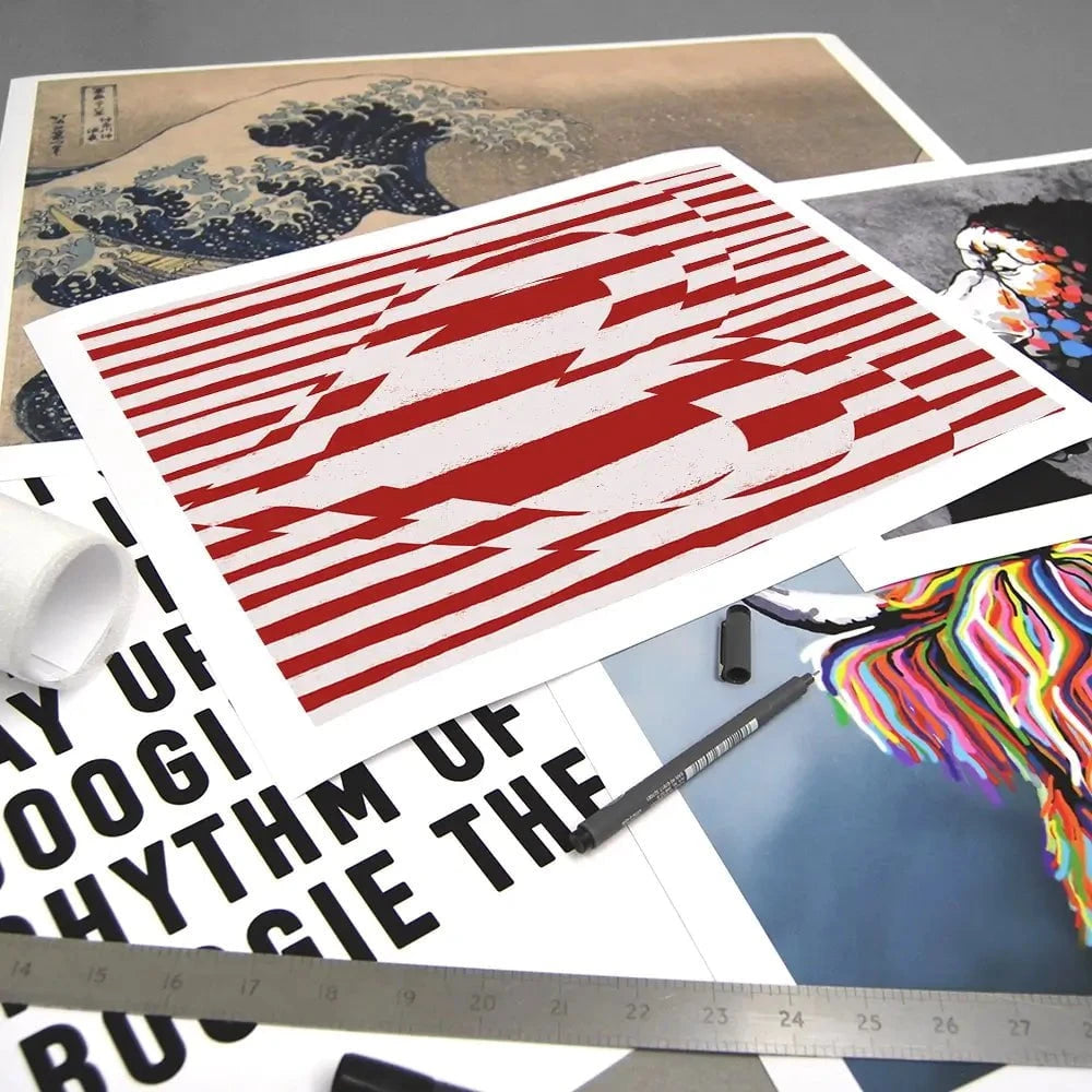 Red Hearts Art Print Red Hearts Art Print wall art product Treechild