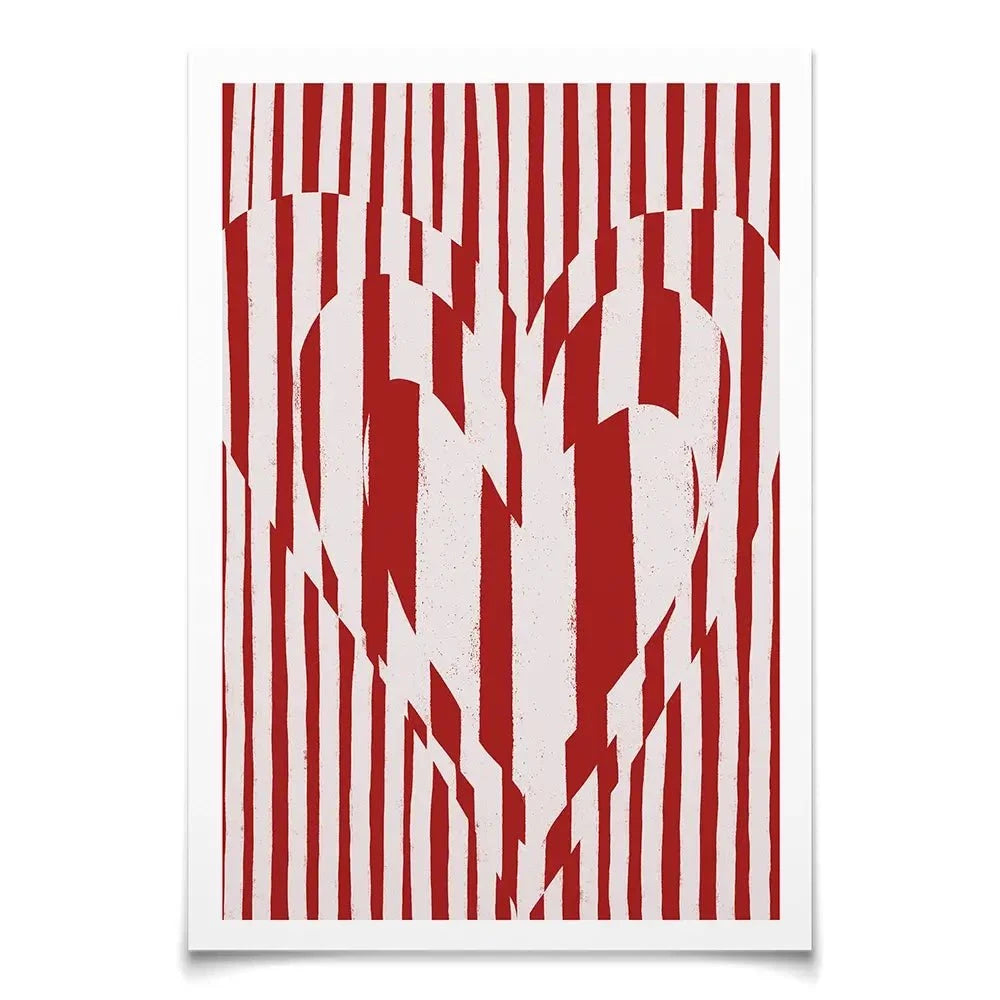 Red Hearts Art Print Red Hearts Art Print wall art product Treechild