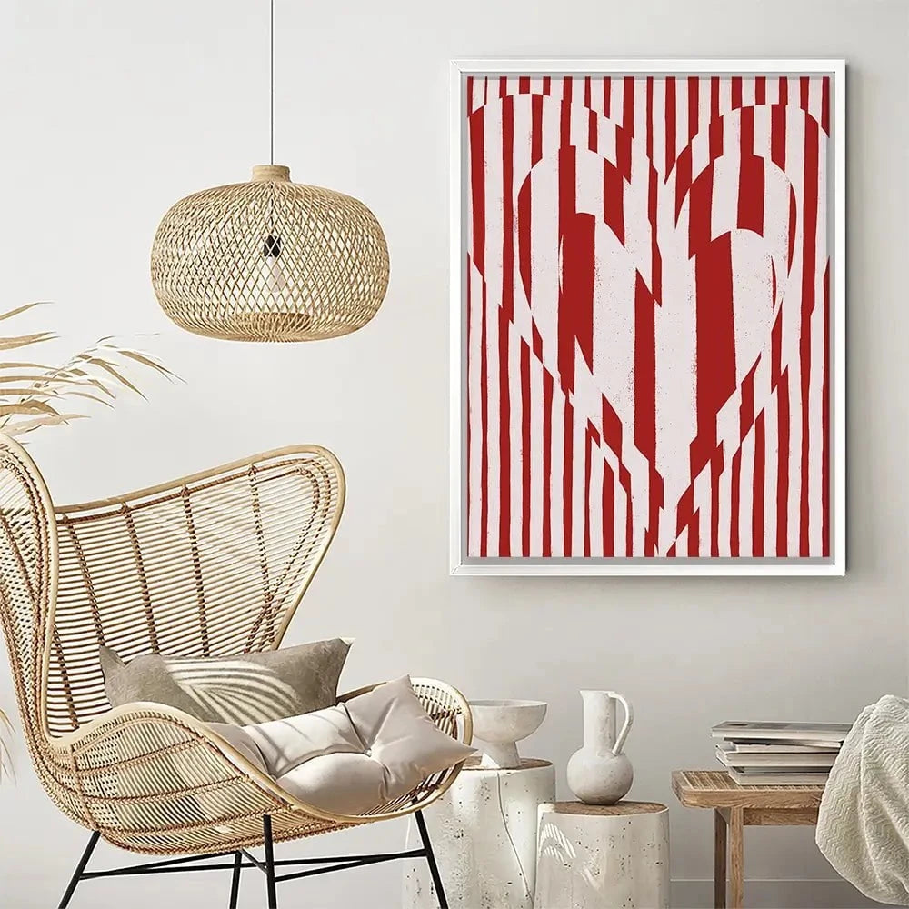 Red Hearts Canvas Print Red Hearts Canvas Print wall art product Treechild