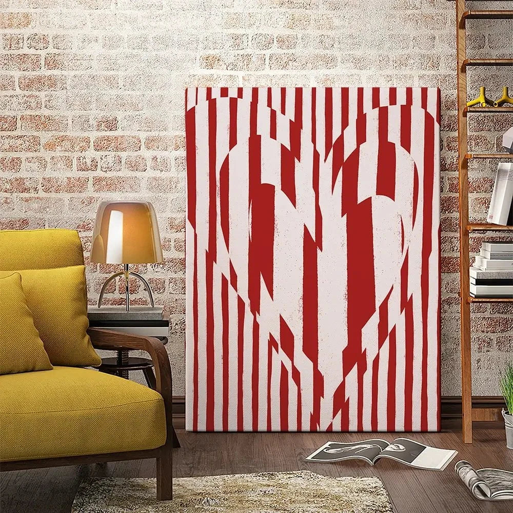 Red Hearts Canvas Print Red Hearts Canvas Print wall art product Treechild
