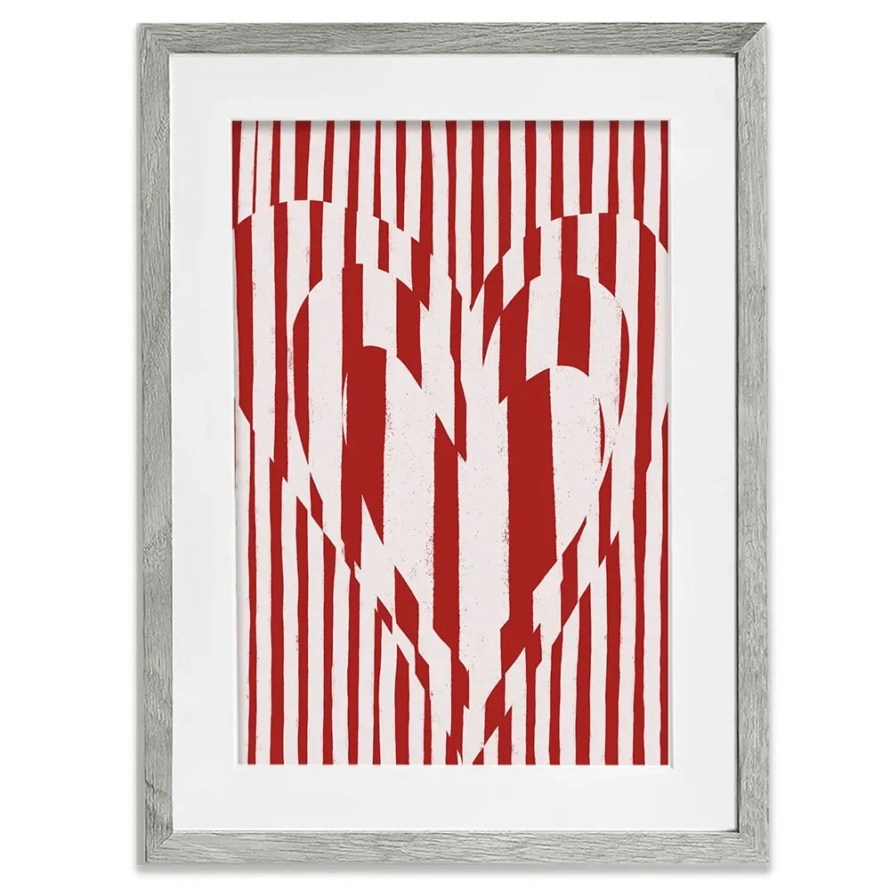Red Hearts Framed Art Print Red Hearts Framed Art Print wall art product Treechild