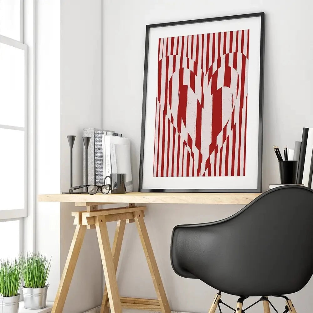 Red Hearts Framed Art Print Red Hearts Framed Art Print wall art product Treechild