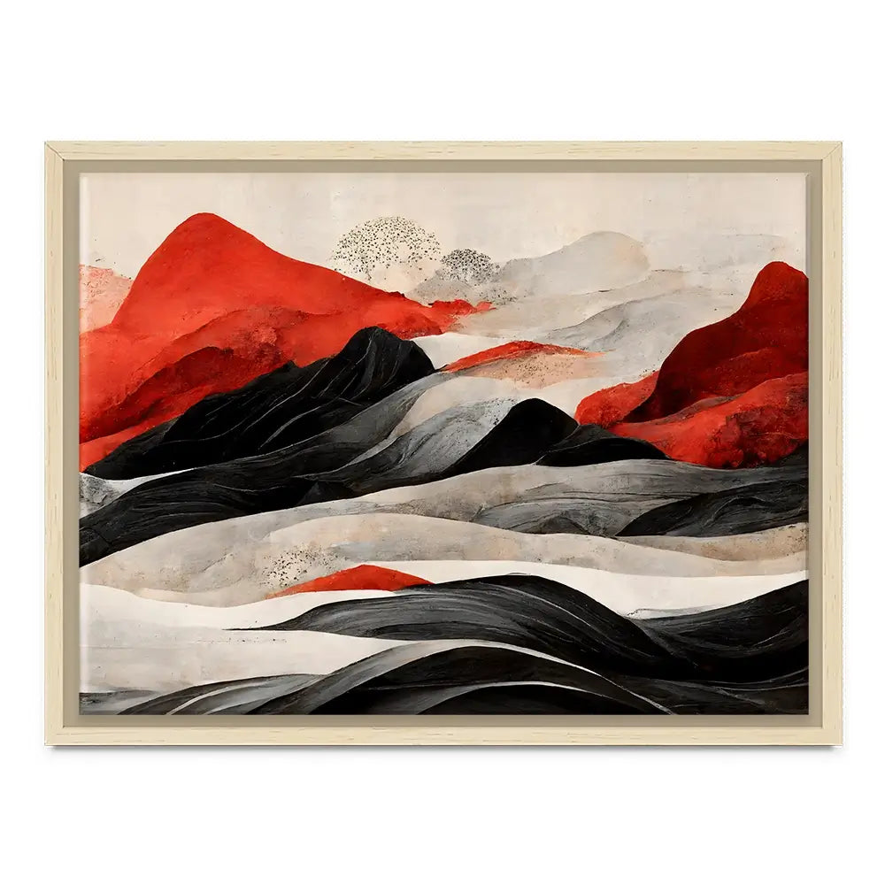 Red Mountains Canvas Print Red Mountains Canvas Print wall art product Treechild