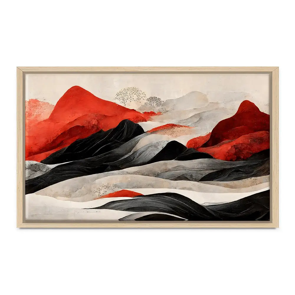 Red Mountains Canvas Print Red Mountains Canvas Print wall art product Treechild