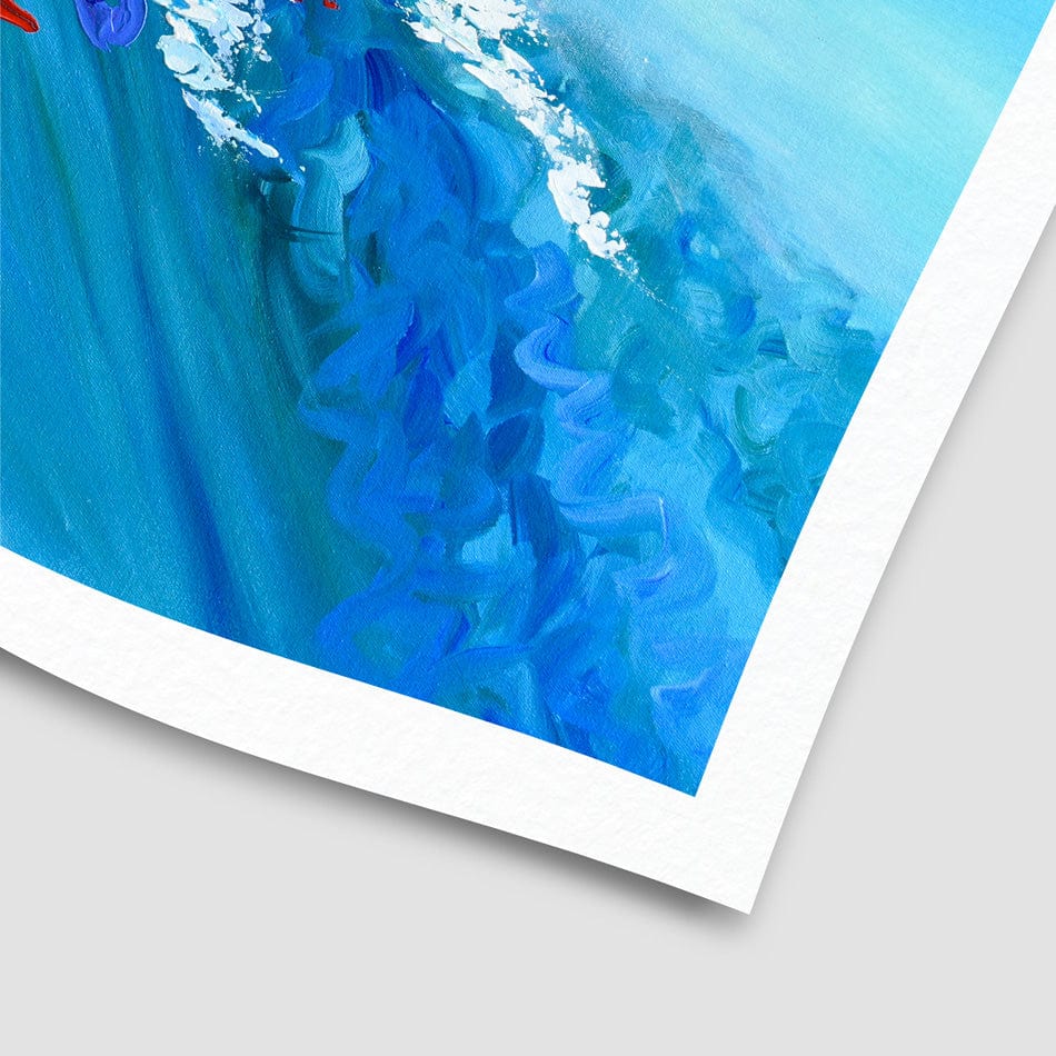 Red Passion Flower Art Print wall art product Olga Tkachyk