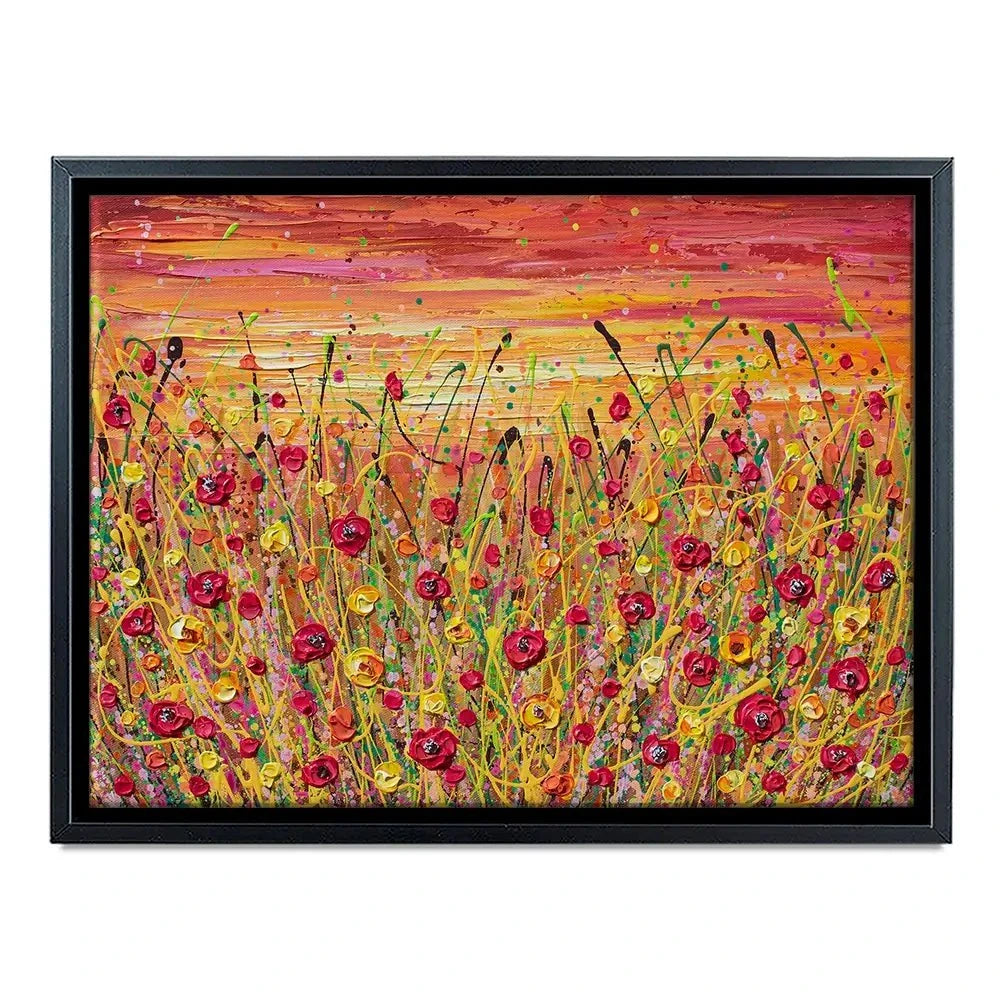 Red Poppies Sunset Canvas Print Red Poppies Sunset Canvas Print wall art product Olga Tkachyk