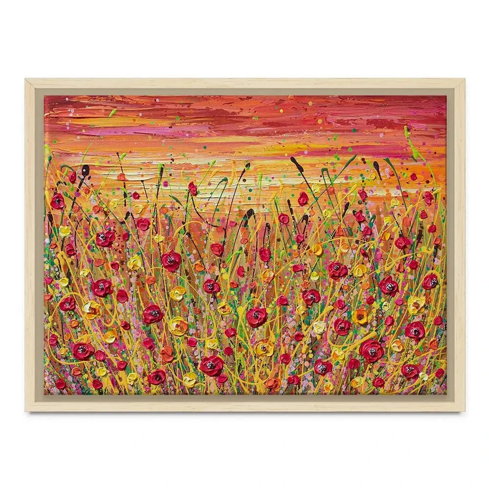 Red Poppies Sunset Canvas Print Red Poppies Sunset Canvas Print wall art product Olga Tkachyk