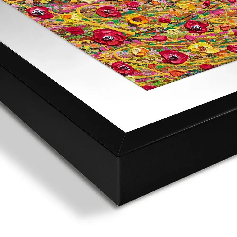 Red Poppies Sunset Framed Art Print Red Poppies Sunset Framed Art Print wall art product Olga Tkachyk