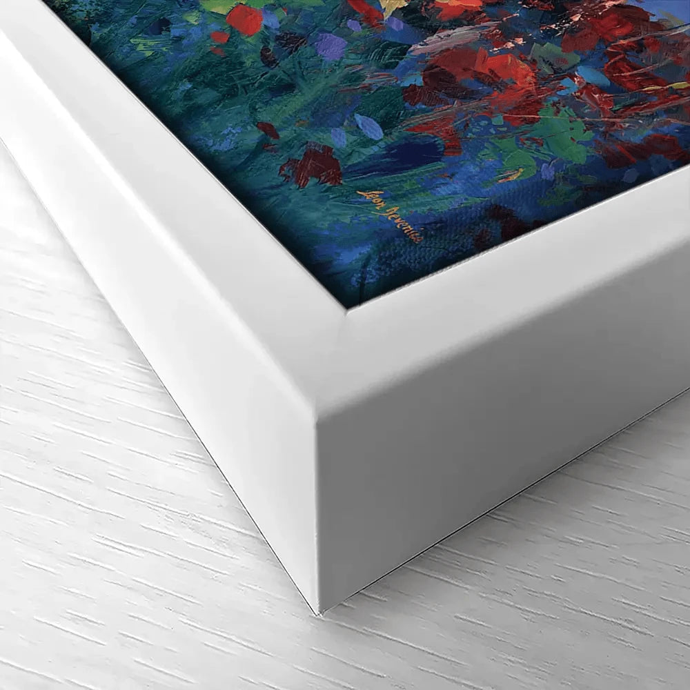 Red Poppy Flower Field At Sunset Canvas Print Red Poppy Flower Field At Sunset Canvas Print wall art product Leon Devenice