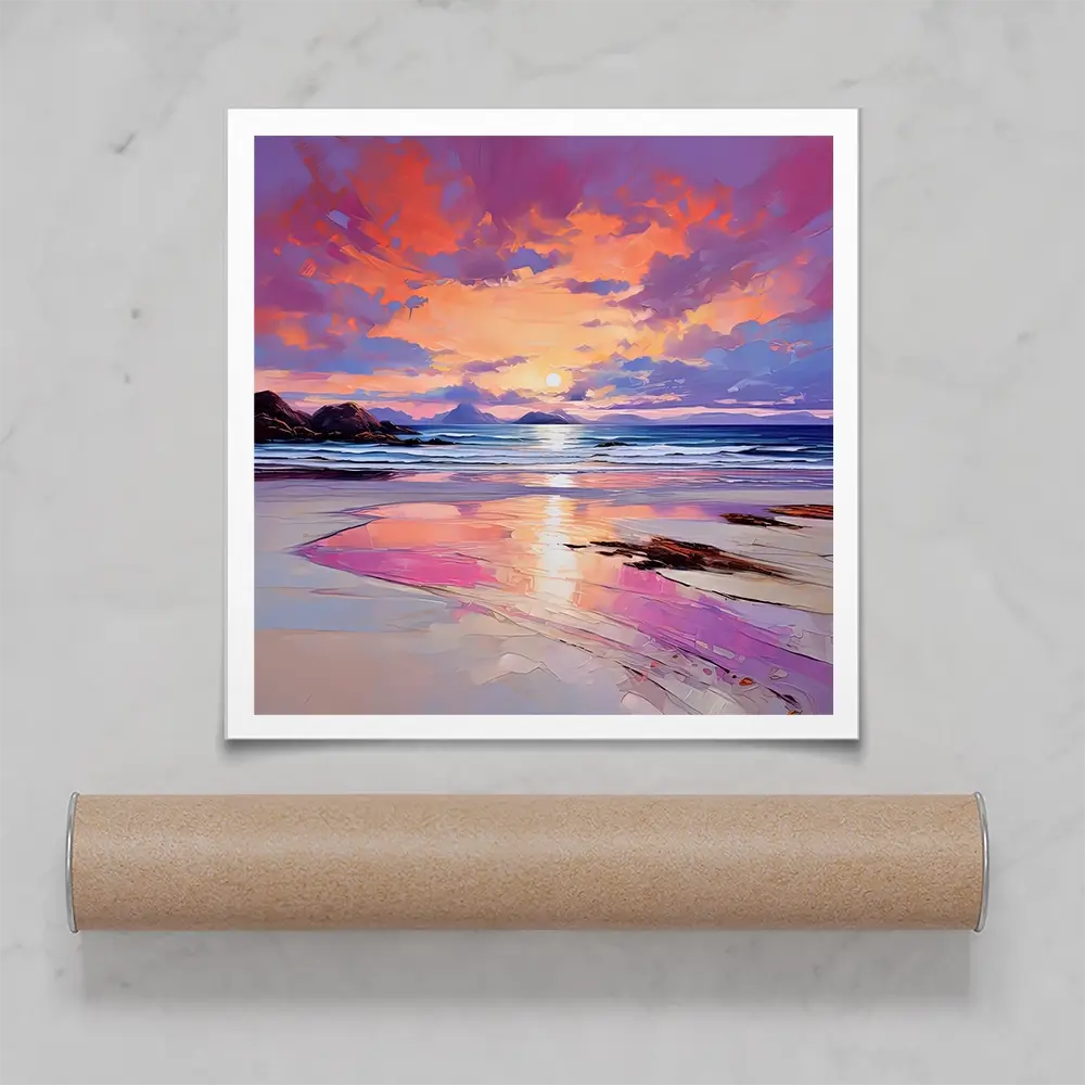 Red Sky Over Raasay Square Art Print Red Sky Over Raasay Square Art Print wall art product David Alexander Elder