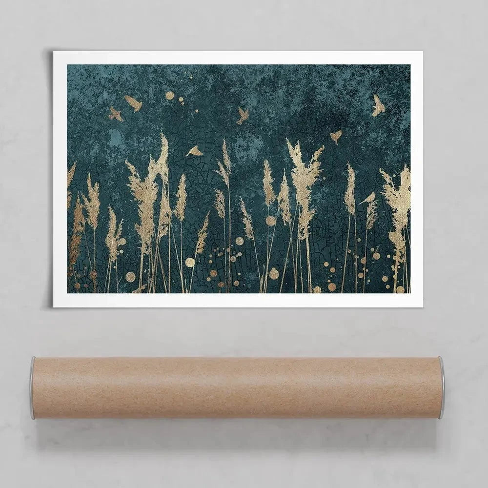Reeds And Birds Art Print Reeds And Birds Art Print wall art product Svarti / Shutterstock