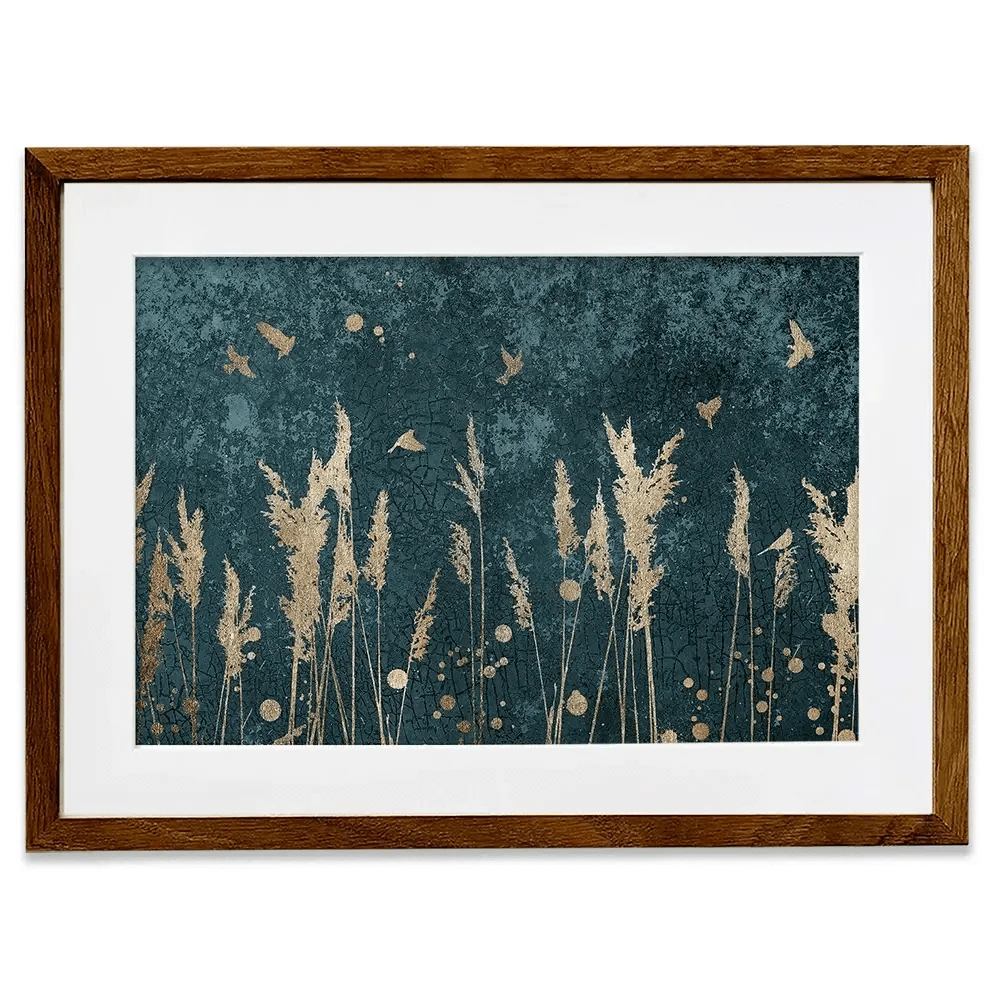 Reeds And Birds Framed Art Print Reeds And Birds Framed Art Print wall art product Svarti / Shutterstock