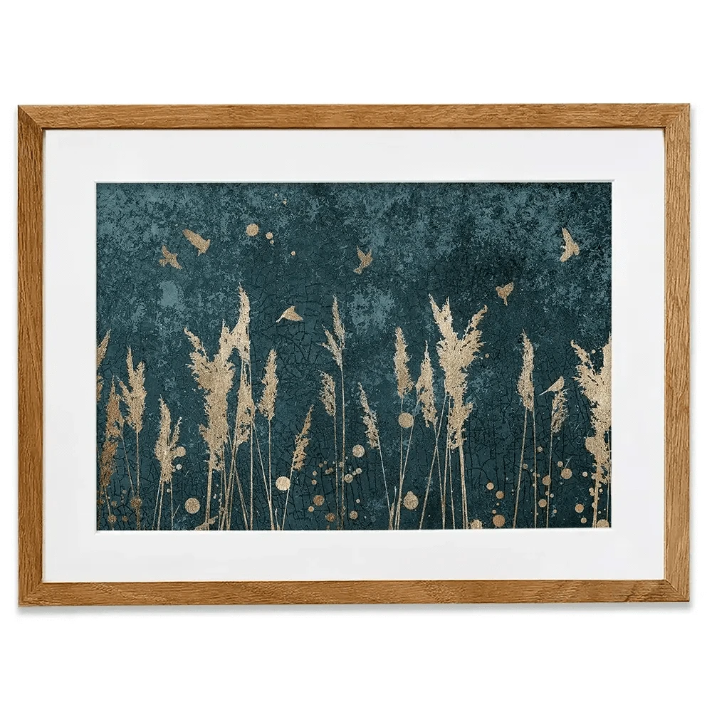 Reeds And Birds Framed Art Print Reeds And Birds Framed Art Print wall art product Svarti / Shutterstock
