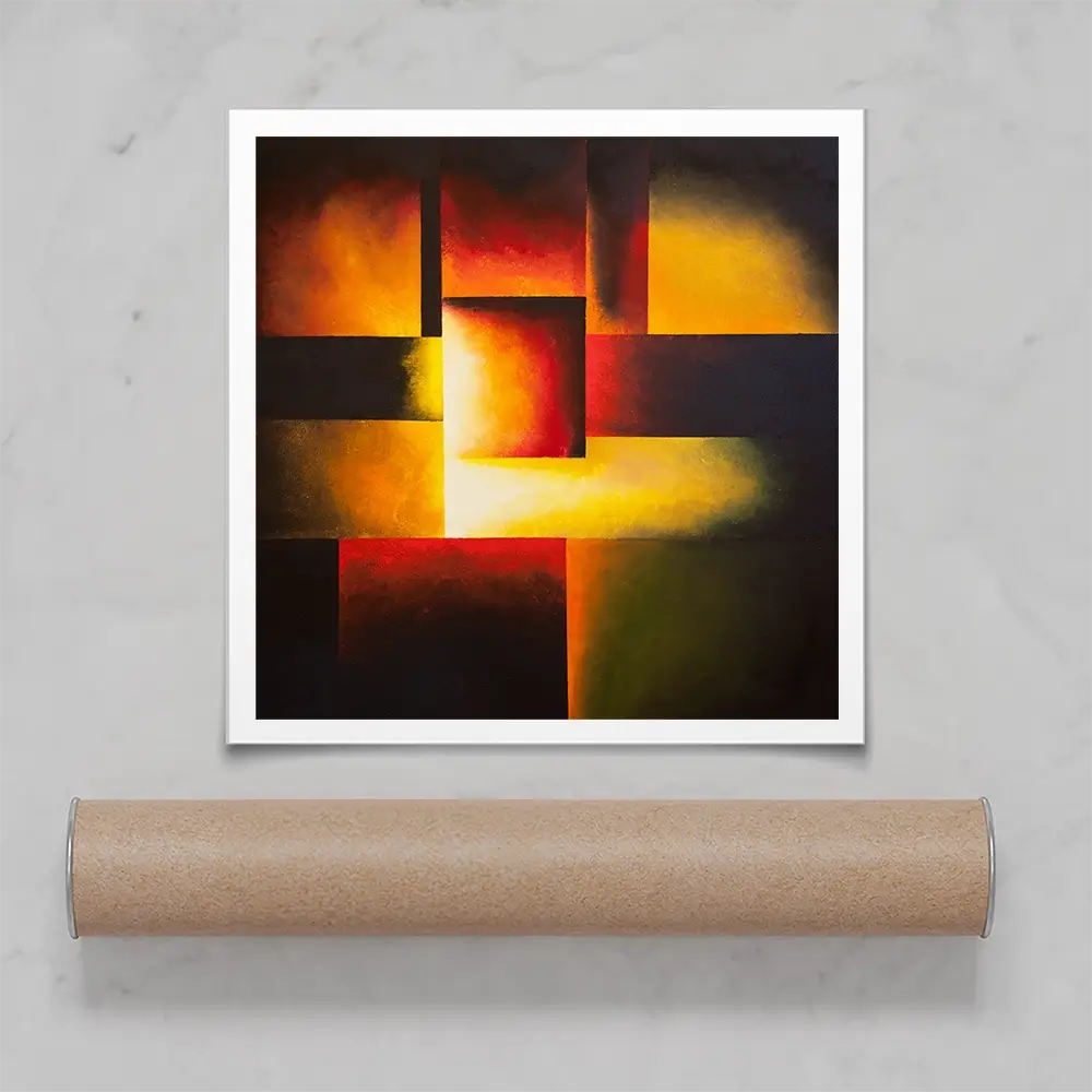 Restless Earth Square Art Print Restless Earth Square Art Print wall art product Osnat Tzadok