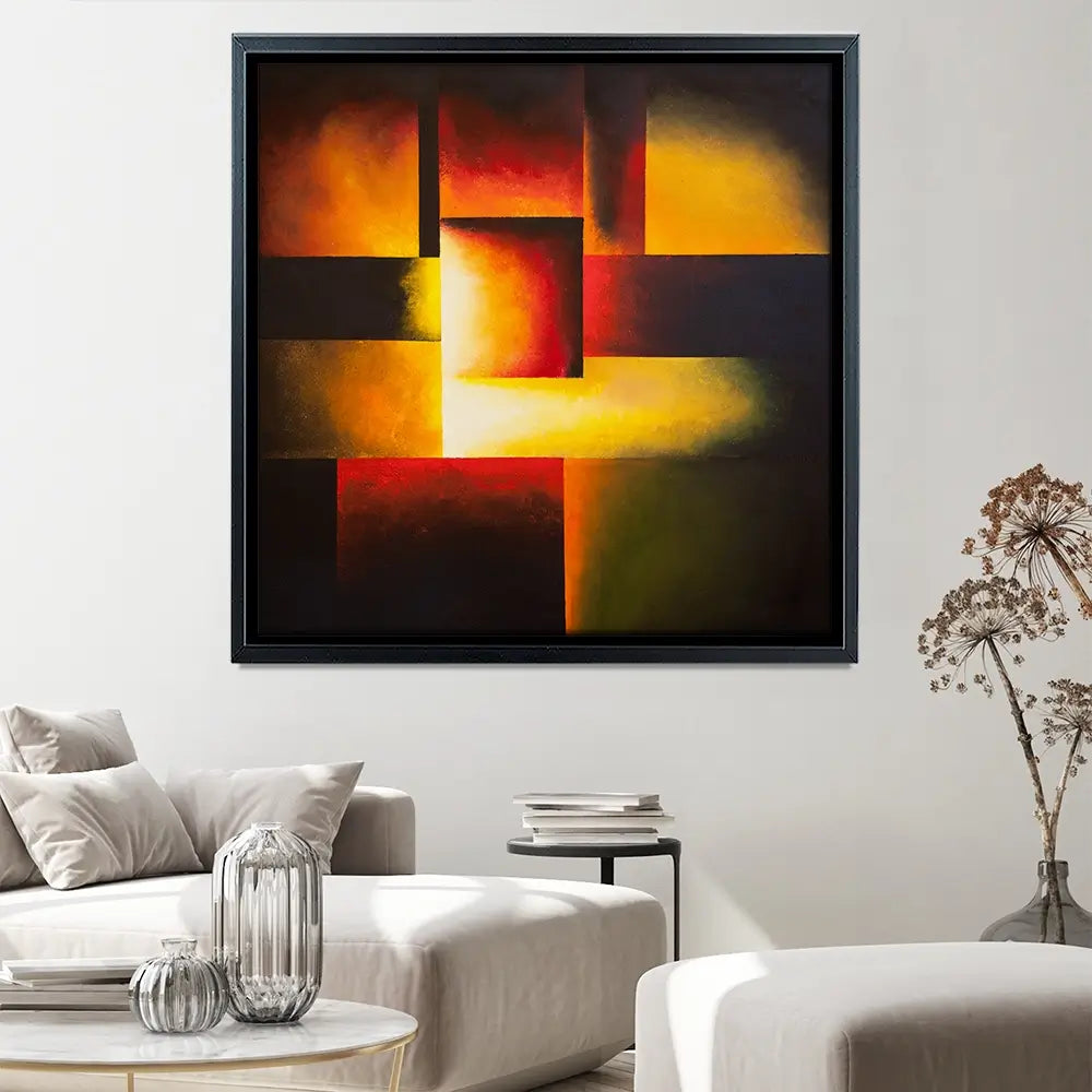 Restless Earth Square Canvas Print Restless Earth Square Canvas Print wall art product Osnat Tzadok
