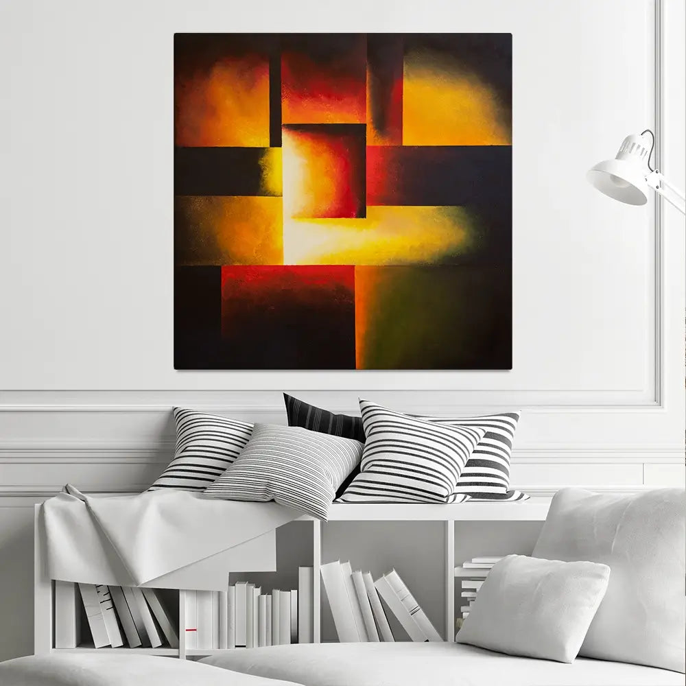 Restless Earth Square Canvas Print Restless Earth Square Canvas Print wall art product Osnat Tzadok