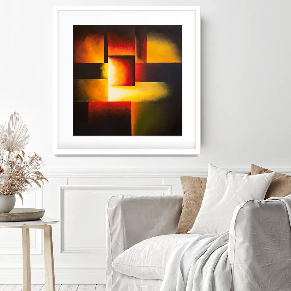Restless Earth Square Framed Art Print Restless Earth Square Framed Art Print wall art product Osnat Tzadok
