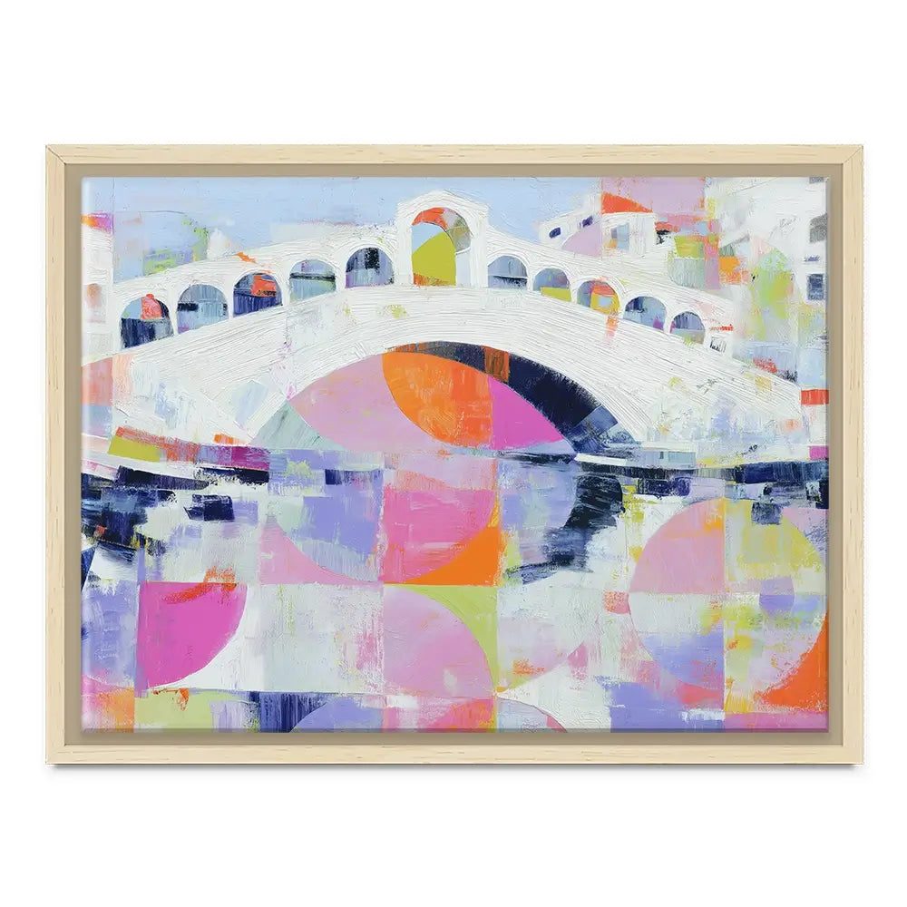 Rialto Bridge In Abstract Canvas Print Rialto Bridge In Abstract Canvas Print wall art product Chromatic Storm Studio