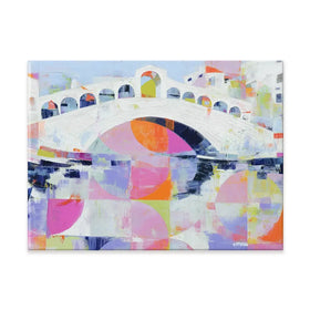 Rialto Bridge In Abstract Canvas Print Rialto Bridge In Abstract Canvas Print wall art product Chromatic Storm Studio
