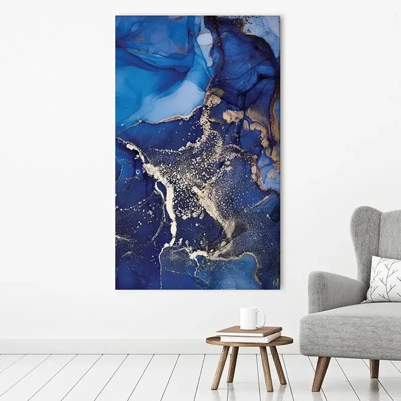 Rich Blue Marble Canvas Print Rich Blue Marble Canvas Print wall art product djero.adlibeshe yahoo.com / Shutterstock