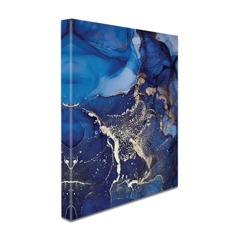 Rich Blue Marble Canvas Print Rich Blue Marble Canvas Print wall art product djero.adlibeshe yahoo.com / Shutterstock