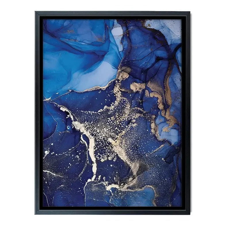 Rich Blue Marble Canvas Print Rich Blue Marble Canvas Print wall art product djero.adlibeshe yahoo.com / Shutterstock