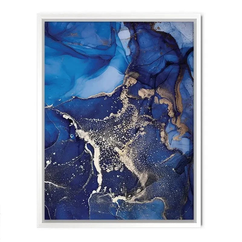 Rich Blue Marble Canvas Print Rich Blue Marble Canvas Print wall art product djero.adlibeshe yahoo.com / Shutterstock