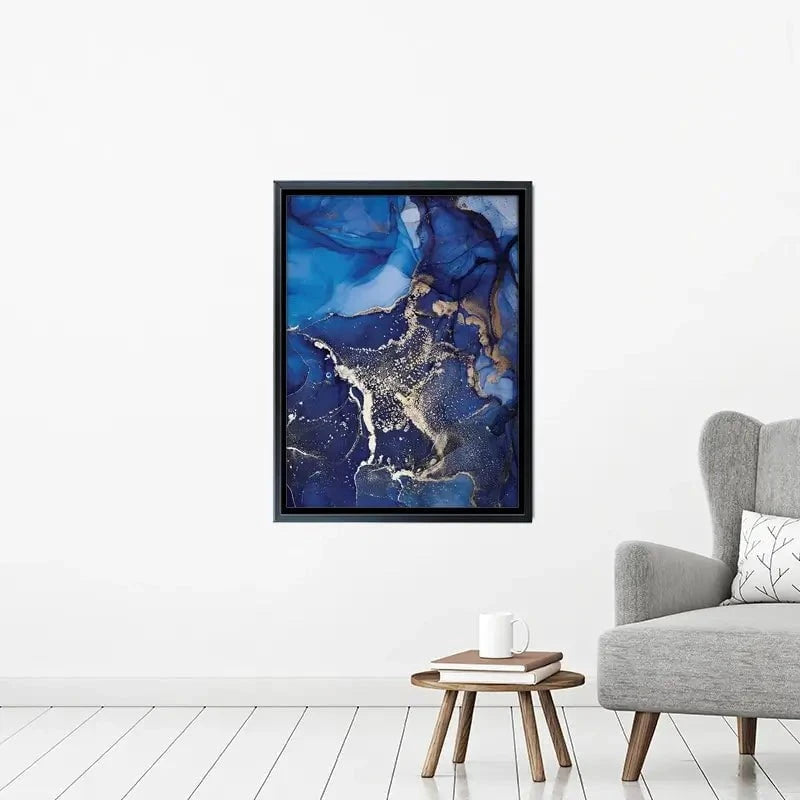 Rich Blue Marble Canvas Print Rich Blue Marble Canvas Print wall art product djero.adlibeshe yahoo.com / Shutterstock