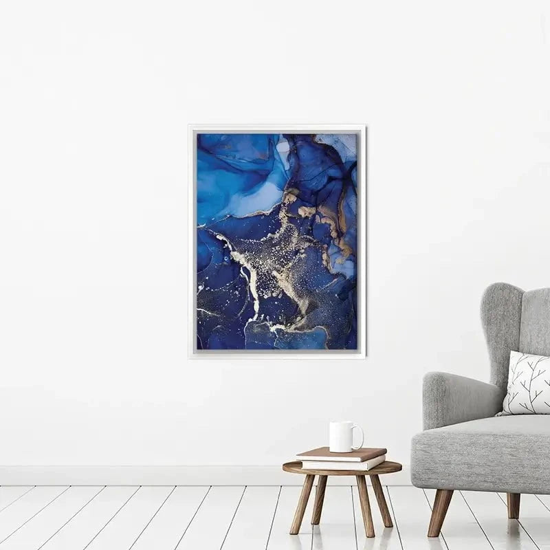 Rich Blue Marble Canvas Print Rich Blue Marble Canvas Print wall art product djero.adlibeshe yahoo.com / Shutterstock