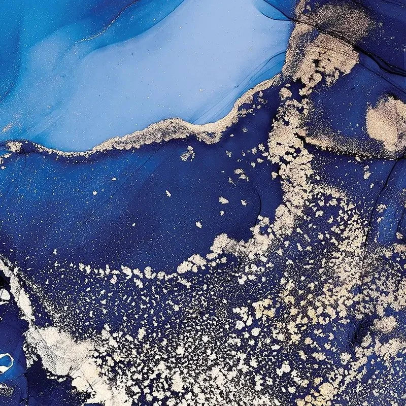 Rich Blue Marble Framed Art Print Rich Blue Marble Framed Art Print wall art product Stepova Oksana / Shutterstock