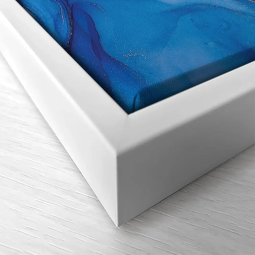 Rich Blue Marble Square Canvas Print Rich Blue Marble Square Canvas Print wall art product djero.adlibeshe yahoo.com / Shutterstock