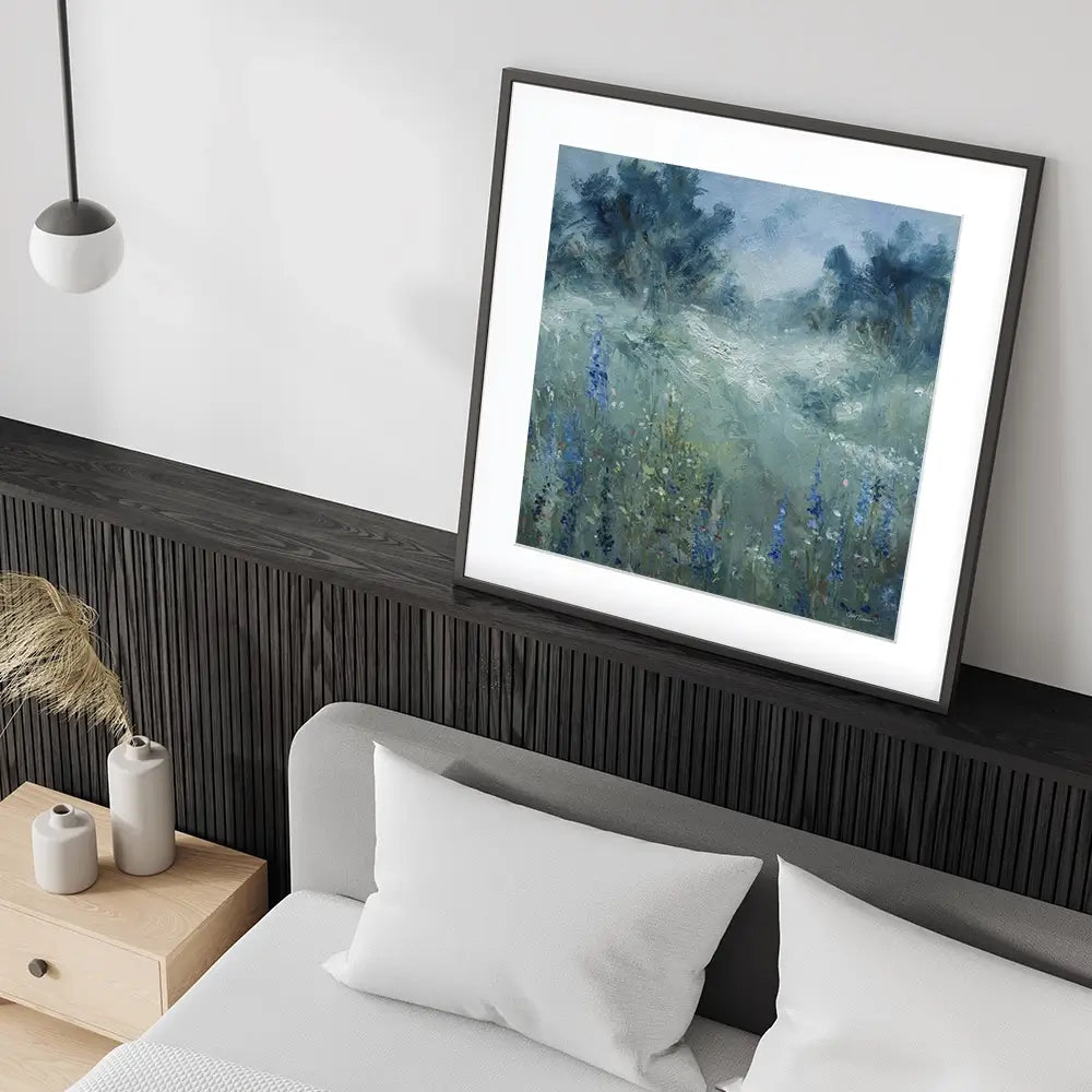 Rising Flowery Meadow Square Framed Art Print Rising Flowery Meadow Square Framed Art Print wall art product Carol Robinson