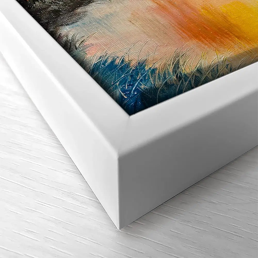 River In The Evening Sun Square Canvas Print River In The Evening Sun Square Canvas Print wall art product Fresh Stock / Shutterstock