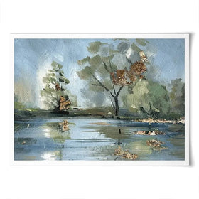 River Landscape Art Print River Landscape Art Print wall art product Svetlana Aleynikova