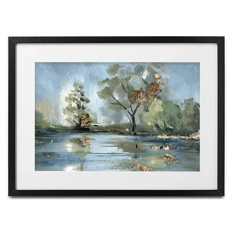 River Landscape Framed Art Print River Landscape Framed Art Print wall art product Svetlana Aleynikova