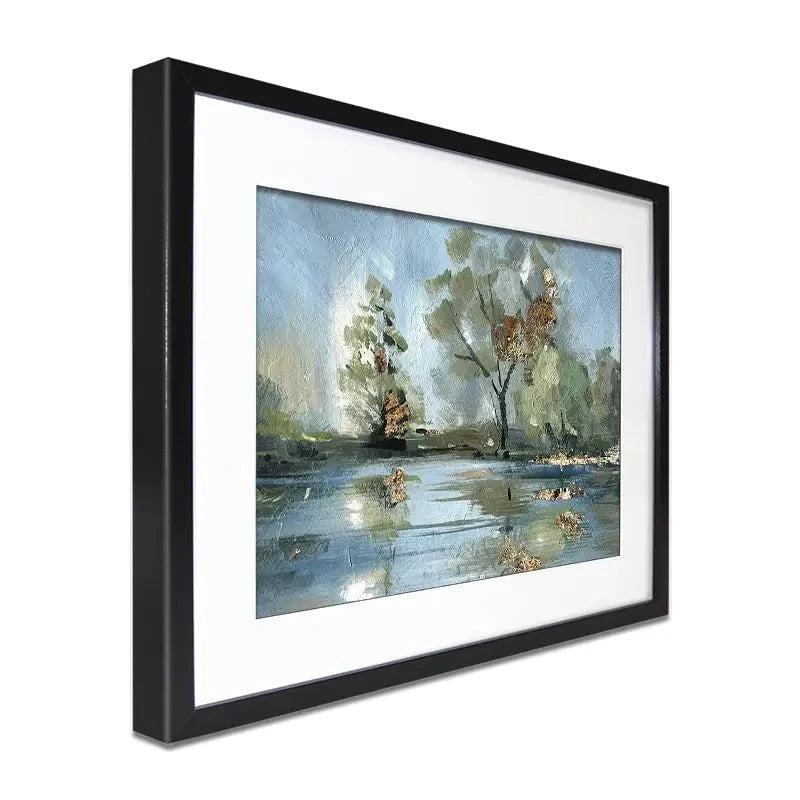 River Landscape Framed Art Print River Landscape Framed Art Print wall art product Svetlana Aleynikova