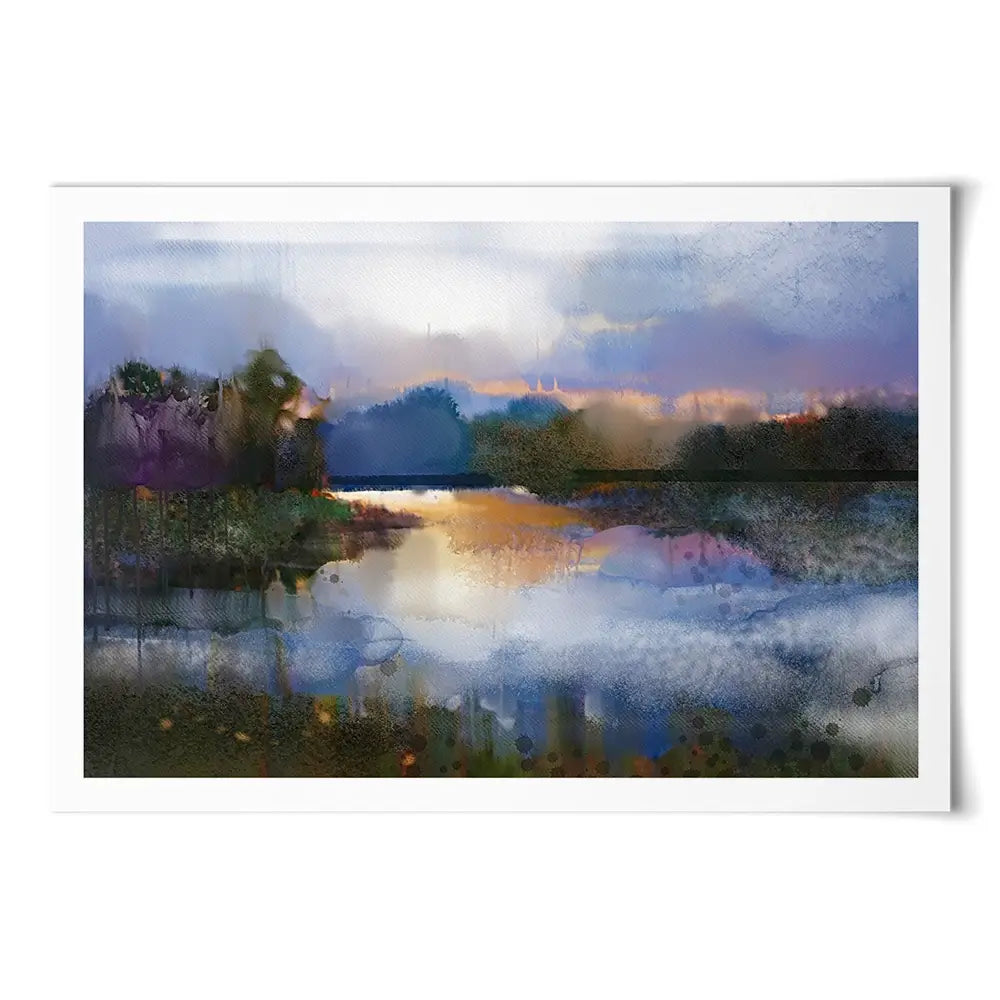 River View Scene Art Print River View Scene Art Print wall art product Art Print Shop