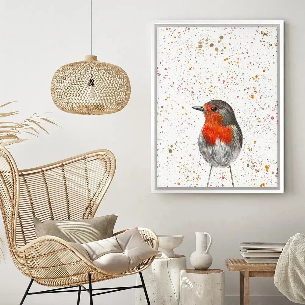 Robin Canvas Print Robin Canvas Print wall art product Emma LC Art