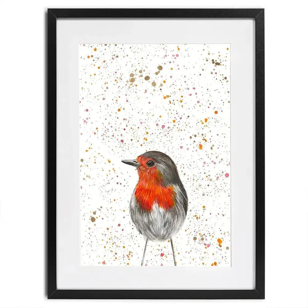 Robin Framed Art Print Robin Framed Art Print wall art product Emma LC Art