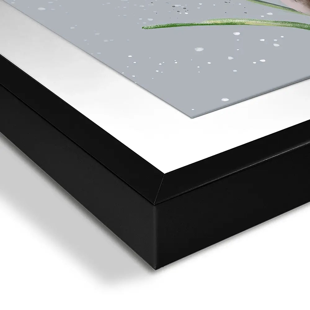 Robin In The Snow Framed Art Print Robin In The Snow Framed Art Print wall art product Aimee Linzi