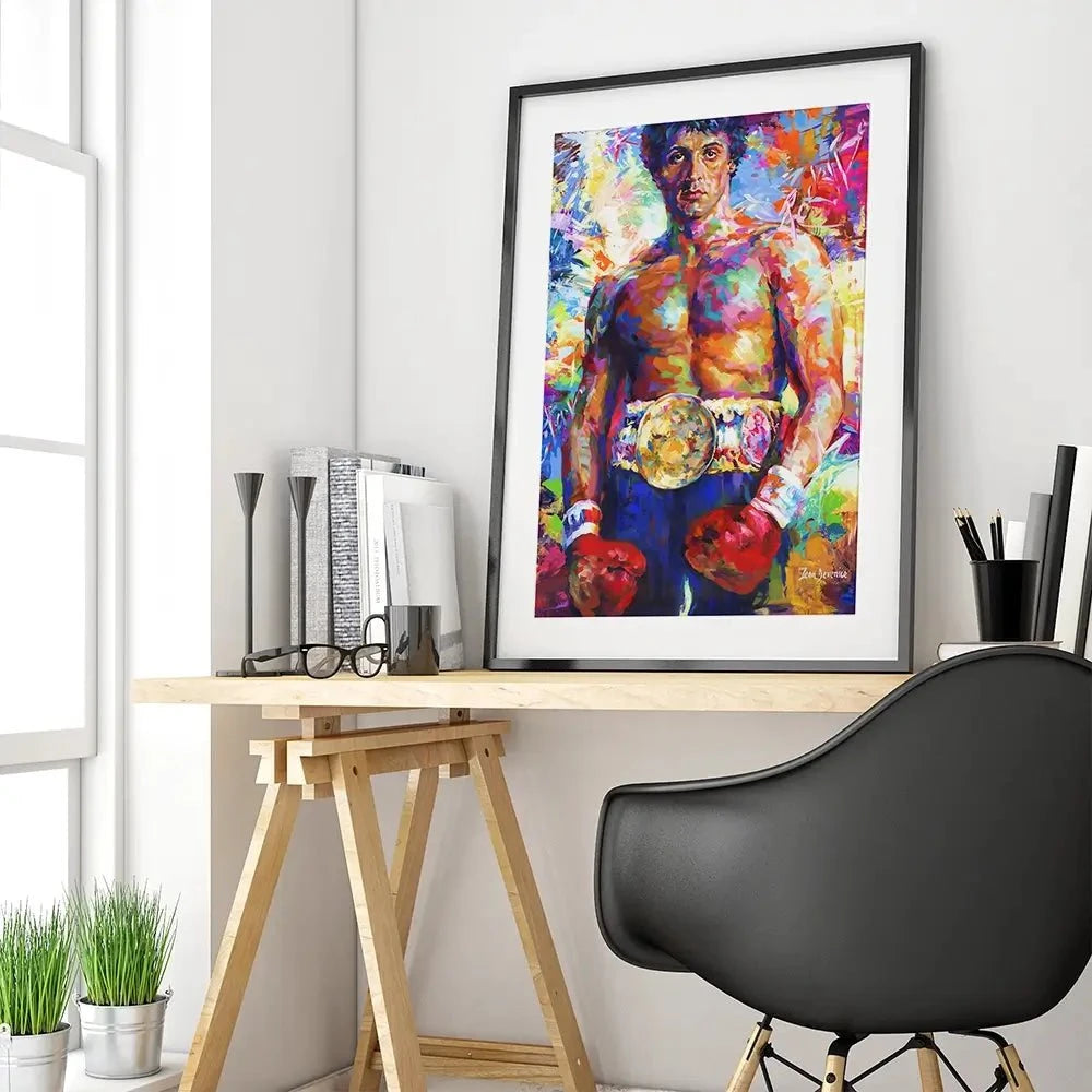 Rocky Framed Art Print Rocky Framed Art Print wall art product Leon Devenice
